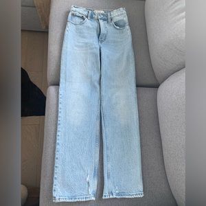 Abercrombie & Fitch the 90’s straight ultra high rise jeans in light
